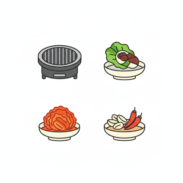 Korean BBQ elements